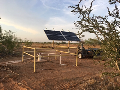 Solar Pump is pumping so much that the 1200 gallon tank is running over!